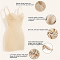 Miniatyrbillede 4 af 5: Sort Dame Full Slip Bodysuit med Indbygget BH - Glat Rygform