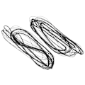 Miniatyrbillede 3 af 8: Polyester 12-strenget buesnor til recurve bue jagtudstyr 160+173 cm
