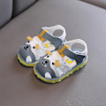Miniatyrbilde 1 av 4: Myke, sklisikre grå sandaler til babyjenter, innendørs og utendørs, sommer