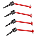 Miniatyrbild 7 av 8: 4st RC Metal Universal CVD Drivaxel Set för Tamiya TT02B 1/10 RC Car Upgrade PartsRed