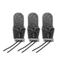 Miniatyrbillede 1 af 8: 3 stk Bueskydning Tommelfingerhandsker Traditionel Bue og Fingerhandsker Bueskydning Tommelfingerhandsker til Udendørs Skydning Sort