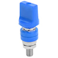 Miniatyrbillede 2 af 8: Bindestang Wire Terminal Connector M10 Gevind 100A Høj strøm til 4 mm Banan PlugBlå
