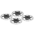 Miniatyrbild 4 av 8: 4st aluminiumlegering CNC-simulerad bromsskivatillbehör Universal passform för 1:10 RC CarBlack