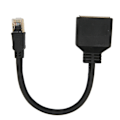 Pikkukuva 3 / 8: RJ45 Ethernet-sovitin kaapeliadapter 1-2 porttia Erinomainen liitäntäsiirto Splitter-sovitin kotitoimistoille