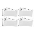Miniatyrbild 1 av 8: 4 ST RC modell bilhjulskloss Bra fixering Anti-halk botten RC aluminiumlegering hjulblock för Redcat Gen8 för Axial SCX10 Silver