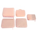 Miniatyrbild 1 av 8: BAGSINBAG 5st Resbagage Resväska Förvaringsväska Set Kläder Underkläder Förpackning Organizer Påse Rosa