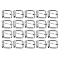 Miniatyrbillede 1 af 7: 20 stk Bæltespænder Lys farve Blank overflade Robust Slidstærk blekfri Bred anvendelse Metallspænde 4,5 mm