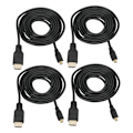 Miniatyrbillede 4 af 8: 4 stk. Micro HDMI til HDMI Kabel 1,5 Meter HD Videoledning Passer til Raspberry Pi 4B
