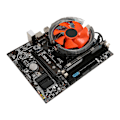 Miniatyrbillede 8 af 8: X79 Bundkort Sæt E5 2420 CPU 8G DDR3 6 Kerner 12 Tråde Bundkort CPU Combo med Blæser Dobbelt Indikatorlys til PC