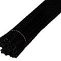 Miniatyrbillede 3 af 5: 100 stk. Piberensere Fleksible Bøjelige Ren Farve Polyester Chenille Stængler DIY Børns Tidlige Uddannelse Håndlavede Legetøj Sort
