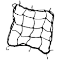 Miniatyrbillede 8 af 8: Cargo Net Nylon Robust Elastisk Bagagenet med Kroge til Vej Mountain Cykler Motorcykler Elektriske Køretøjer Sort