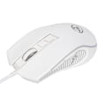 Miniatyrbillede 4 af 8: Mekanisk mus Colorful Shine Justerbar 3600 dpi RGB Ergonomisk kablet gamingmus til bærbare computere Hvid