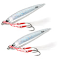 Miniatyrbilde 2 av 8: 2 stk Metall Havfiske Lure Langt Kast Jigging Jernplate Hard Agnsfiske Kunstig Agnsfiske 80g