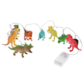 Miniatyrbild 7 av 8: 8 LED Dinosaur String Lights Batteridrivna String Lights Barn sovrum Tecknad Dekorativ lampa för jul födelsedag
