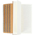 Miniatyrbilde 1 av 5: A4 Wirebound Notebooksett - Horisontale Linjer, Svart Kraftpapir (4-pakning)