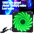 Miniatyrbild 7 av 8: Chassifläkt Datorkylare PC-tillbehör 3-tråds 15-Light Mute LED Streamer Färgglad 12CM15-Ljusgrön
