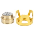 Miniatyrbild 8 av 8: Bärbar utomhus picknick spis Mini spritbrännare för utomhuscamping vandring BackpackingGold