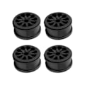 Miniatyrbild 8 av 8: 4-pack 2,2 tum Hjulfälgar i Nylon för RC-bilar Axial SCX10 Wraith RR10 1/10 Svart