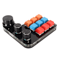 Miniatyrbillede 7 af 8: Programmerbart tastatur med 9 taster 3 knapper Enhånds USB Mini Macro Mekanisk gamingtastatur til kontor