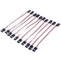 Pikkukuva 7 / 7: 10 kpl 10 cm Quadcopter Servo jatkojohto JR uros-uros johtokaapeli