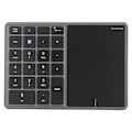 Miniatyrbild 2 av 8: Trådlös numerisk knappsats Touchpad Design 22 tangenter 2,4G Dual Mode Anslutning Typ C Gränssnitt Laptop Tangentbord Grå