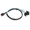 Miniatyrbild 5 av 8: 12GBPS Mini SAS HD SFF 8643 till 4 SATA 3.0-kabel PVC Dual Channel 7P Server Hårddisk Array Datalinje 1m / 3,3ft