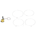 Miniatyrbilde 2 av 8: 4 stk strenger Milky Stringed Instrument Reservedeler for gitar Ukulele Universal Milky Carbon String Set
