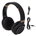 Miniatyrbillede 1 af 8: Foldbart Bluetooth-headset Multifunktionelt støjreducerende HiFi Stereo Trådløse Bluetooth-hovedtelefoner Sort