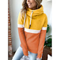 Pikkukuva 2 / 6: Naisten Huppari Pure Color Block Hoodie Naisten Huppari Rento Huppari Syksyyn ja Talveen Keltainen ja Oranssi S