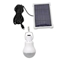 Miniatyrbillede 3 af 8: LED Solcelle Pære Lys Bærbar ABS og PC 150LM Hvidt Lys Sol Camping Lampe Til Fiskeri Kylling Coop Belysning