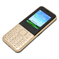 Miniatyrbilde 5 av 8: S502 2G Ulåst Multifunksjonell Eldre Mobiltelefon 2.4in Skjerm 3000mAh Dual SIM Telefon 100‑240V Gull EU Plugg