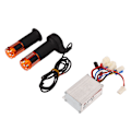Miniatyrbillede 4 af 8: 12V 250W Børstet Controller Citrin Throttle Twist Grip Sæt til Elcykler Trehjulede Cykler Motorcykler