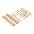 Miniatyrbild 4 av 8: Sushi Making Kit Bambu Rolling Mat Ätpinnar Sushi Maker Set Present för nybörjare