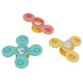 Miniatyrbillede 8 af 8: 3 stk. Sugerørsspinnere Legetøj, Roterende Blomst Sugerørsspinnere Legetøj, Vandafvisende Rustfri Baby Fidget Spinners Badeværelseslegetøj