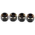 Miniatyrbilde 2 av 8: 4 stk RC Hexagonale Nav Adapter Messing Konverteringsadapter for Traxxas TRX4M 1/18 Mini Klatrebil Svart Gull Farge