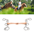 Miniatyrbild 8 av 8: Rostfritt stål Häst Snaffle Training Snaffle Bit Tillbehör för ridutrustning