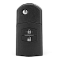 Miniatyrbilde 6 av 8: 2-knapps bilfjernkontroll Flip Shell Key Fob Case Cover Passer for MAZDA 3 5 6