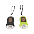 Miniatyrbild 2 av 8: 2st handvev Ficklampa Bärbar Uppladdningsbar Lättvikt Svart Grön Soldriven ficklampa för nödsituation utomhus
