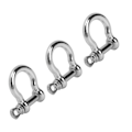 Miniatyrbilde 7 av 8: 3 stk Skruvstift Ankarbygel Bågeform Load Shackle for Paracord Overlevelsesarmbånd