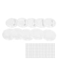 Miniatyrbild 2 av 7: 100 set Blank Badge Making Kit 25 mm Transparent slitstark Utsökt utförande Knapp Badge Maker Set för gör-det-själv hantverk