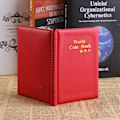 Pikkukuva 8 / 8: Uusi 120 taskua 10 sivua World Coin Storage Folder Album Raha Keräyspidike Kirja Punainen