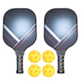Miniatyrbild 2 av 8: 1 Set Bärbar Pickleball Paddle Set Lättviktsracketbollsats med racketskyddsväska