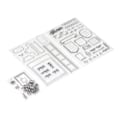 Miniatyrbilde 5 av 8: 3 stk. klare stempler DIY Interessant Holdbar Gjenbrukbar TPR Materiale Transparent Utseende Preging Scrapbooking Verktøy