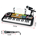 Miniatyrbillede 2 af 8: Elektronisk digital klaver Børn husholdning bærbar keyboard Klaver til begyndere 37 tangenter