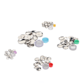 Miniatyrbild 4 av 7: Cover Button Kit DIY Handcraft Flat Back Praktisk tygklädd knappsats för väsksömnad
