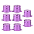 Miniatyrbilde 5 av 8: 2 sett funksjonsknapper i aluminiumlegering Reservedeler Passer for PS4 Lilla