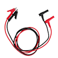 Miniatyrbillede 2 af 8: 2 stk Bananstik til Krokodilleklemme Kabel Robust PVC Messing Multimeter Testsnor Kit 1000V 15A