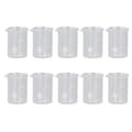 10 st glasbägare set experimentmätkopp med skala undervisningsutrustning 25 ml Kapacitet