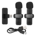Miniatyrbillede 1 af 8: 【NX】Trådløs Lavalier Reversmikrofon 1 til 2 Støjreducerende Type C Interface Mini Trådløs Clip-On Mikrofon til Interview
