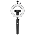 Pikkukuva 1 / 8: Langaton Bluetooth-matkapuhelimen selfie-tikku täyttövalolla, LED-täyttövaloteline kolmijalka